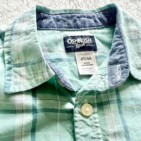 2 for $10/OshKosh Plaid Button-Front Shirt - Picture 3 of 6